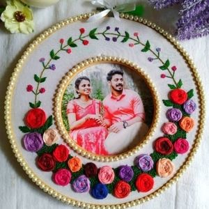 Embroidery hoop art